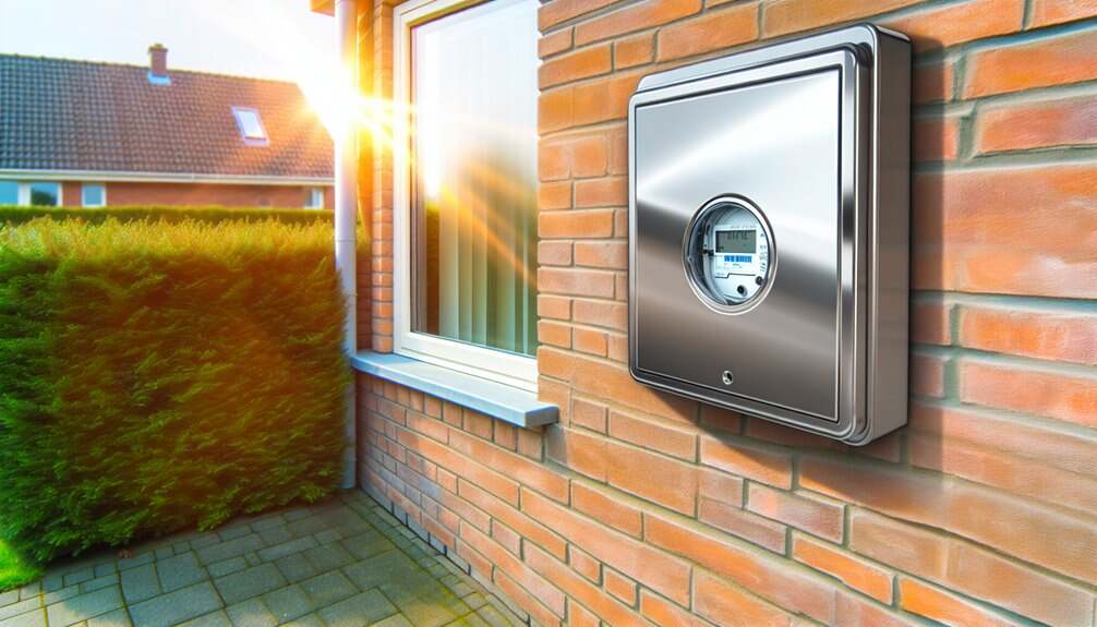 Electric Meter Box Outside Bedroom