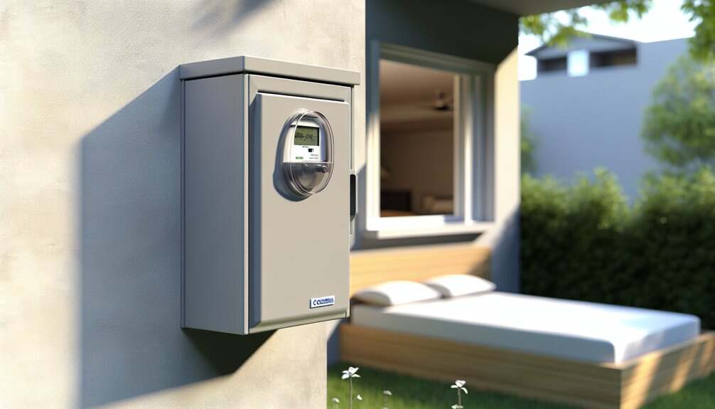 Electric Meter Box Outside Bedroom