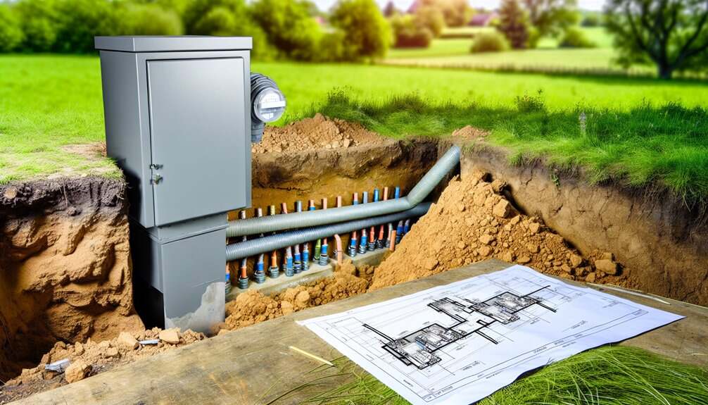 meter box for underground service