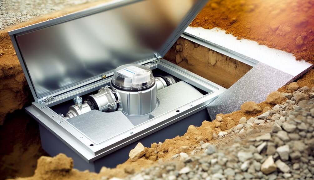 meter box for underground service